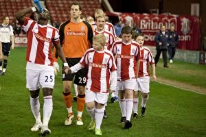 Images Dated 4th March 2009: A Battle at the Britannia: Stoke City vs Bolton Wanderers - March 4, 2009