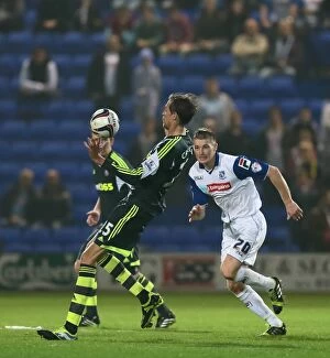 Images Dated 4th October 2013: Battle on the Pitch: Tranmere vs Stoke City (September 25, 2013)