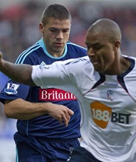 Images Dated 16th October 2010: Bolton Wanderers Defy Late Surge from Stoke City to Secure 2-1 Victory at Reebok Stadium