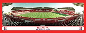 Trending: Britannia Stadium Empty Framed Panoramic Print