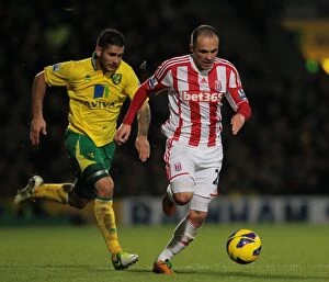 Norwich City v Stoke City Collection: Championship Showdown: Norwich City vs Stoke City (November 3, 2012)