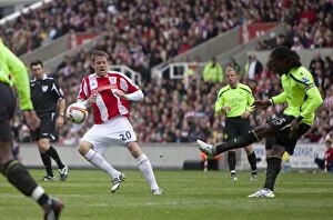 Images Dated 16th May 2009: The Championship Showdown: Titanic Battle – Stoke City vs. Wigan (May 16, 2009)