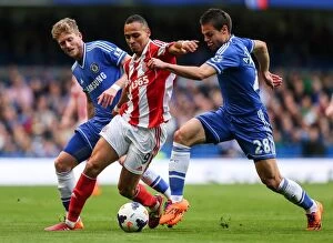 Images Dated 8th April 2014: Chelsea vs Stoke City: Clash at Stamford Bridge - April 7, 2014