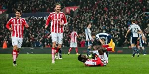 Images Dated 2nd January 2015: Clash at the Bet365 Stadium: Stoke City vs. West Bromwich Albion (December 28, 2014)