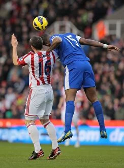 Images Dated 15th December 2012: Clash at the Bet365 Stadium: Stoke City vs Everton - December 15, 2012