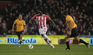 Images Dated 1st May 2012: Clash at the Bet365 Stadium: Stoke City vs Everton - May 1, 2012