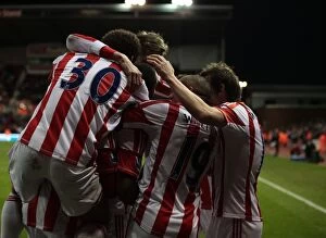 Images Dated 29th December 2012: Clash at the Bet365 Stadium: Stoke City vs Southampton (December 29, 2012)