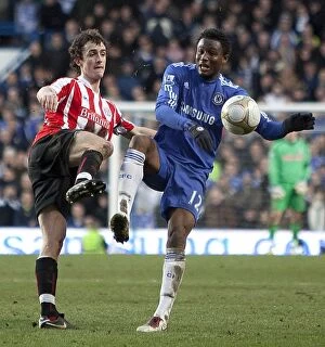 Images Dated 7th March 2010: Clash at the Bridge: Chelsea vs. Stoke City - March 7, 2010