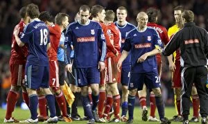 Images Dated 2nd February 2011: Clash at the Britannia: Liverpool vs Stoke City - February 2, 2011