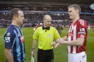 Images Dated 11th December 2010: Clash at the Britannia: Stoke City vs Blackpool - December 11, 2010