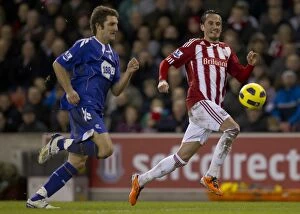 Images Dated 15th January 2011: Clash at the Britannia: Stoke City vs. Bolton Wanderers (January 15, 2011)
