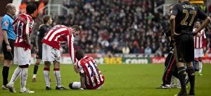 Images Dated 16th January 2010: Clash at the Britannia: Stoke City vs Liverpool (January 16, 2010)