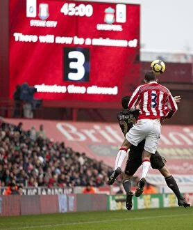 Images Dated 16th January 2010: Clash at the Britannia: Stoke City vs Liverpool (16th January 2010)