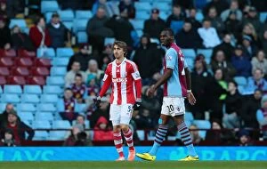 Images Dated 28th March 2014: Clash of the Championship Contenders: Aston Villa vs Stoke City (Mar 23, 2014)