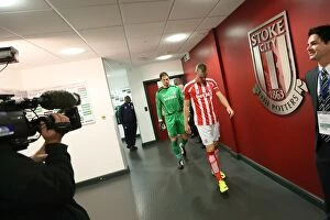 Stoke City v Leicester City Collection: Clash of the Championship Contenders: Stoke City vs Leicester City (September 13, 2014)