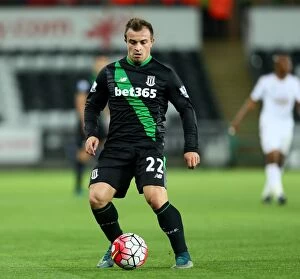 Swansea City v Stoke City Collection: Clash of the Championship Contenders: Swansea City vs Stoke City (19th October 2015)