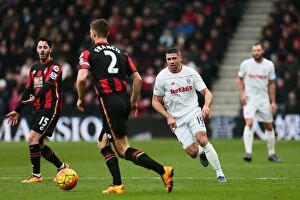 Images Dated 13th February 2016: Clash of the Championship Titans: AFC Bournemouth vs Stoke City (February 13, 2016)
