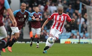 Aston Villa v Stoke City Collection: Clash of the Championship Titans: Aston Villa vs. Stoke City (April 9, 2012)