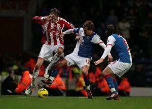 Blackburn Rovers v Stoke City Collection: Clash of the Championship Titans: Blackburn Rovers vs. Stoke City (January 2, 2012)