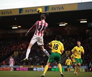 Images Dated 3rd November 2012: Clash of the Championship Titans: Norwich City vs Stoke City (November 3, 2012)