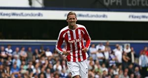 Peter Crouch Collection: Clash of the Championship Titans: Stoke City vs Queens Park Rangers (September 20, 2014)