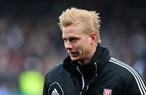Brek Shea Collection: Clash at Craven Cottage: Fulham vs Stoke City - February 23, 2013