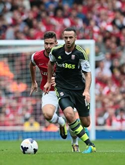 Marc Wilson Collection: Clash at The Emirates: Arsenal vs Stoke City - September 22nd