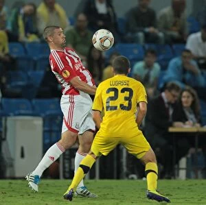 Images Dated 3rd November 2011: Clash of Europa League Titans: Maccabi Tel Aviv vs. Stoke City (November 3, 2011)