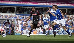 Images Dated 22nd August 2009: Clash at Goodison Park: Everton vs Stoke City - October 4, 2009