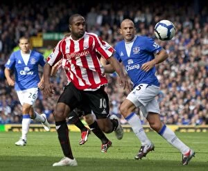 Images Dated 4th October 2009: The Clash at Goodison Park: Everton vs Stoke City - October 4, 2009