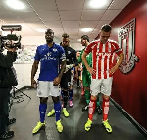 Stoke City v Leicester City Collection: Clash of the Midland Giants: Stoke City vs Leicester City (September 13, 2014)