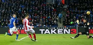 Images Dated 20th January 2015: Clash of the Midland Rivals: Leicester City vs Stoke City (17.1.2015)