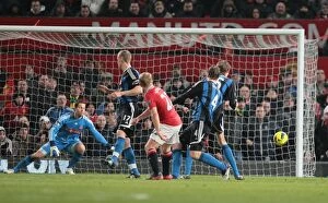 Images Dated 31st January 2012: Clash at Old Trafford: Manchester United vs Stoke City (31st January 2012)