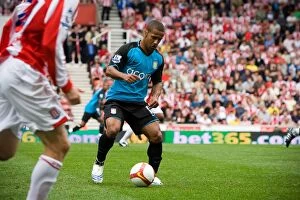 Images Dated 23rd August 2008: Clash of the Potters: Stoke City vs Aston Villa (2008)
