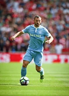 Phil Bardsley Collection: Clash at the Riverside: Middlesbrough vs Stoke City (August 13, 2016)
