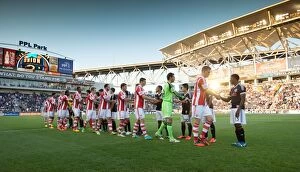 Images Dated 16th August 2013: Clash of Soccer Titans: Philadelphia Union vs Stoke City (July 30, 2013)