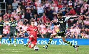 Images Dated 19th May 2013: Clash at St. Mary's: Southampton vs Stoke City (May 19, 2013)