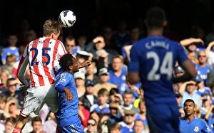 Images Dated 22nd September 2012: Clash at Stamford Bridge: Chelsea vs. Stoke City - September 22, 2012