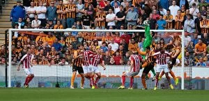 Hull City v Stoke City Collection: Clash of the Tigers and Potters: Hull City vs Stoke City (24.08.2014)