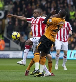 Images Dated 8th November 2009: Clash of the Tigers and Potters: Hull City vs Stoke City - November 8, 2009