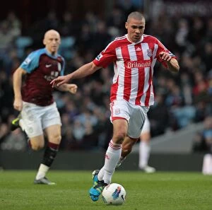 Images Dated 9th April 2012: Clash of the Titans: Aston Villa vs. Stoke City (April 9, 2012)