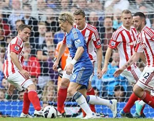 Images Dated 22nd September 2012: Clash of the Titans: Chelsea vs. Stoke City - September 22, 2012