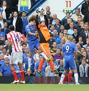 Images Dated 22nd September 2012: Clash of the Titans: Chelsea vs. Stoke City - September 22, 2012
