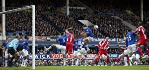 Images Dated 14th March 2009: Clash of the Titans: Everton vs Stoke City (Premier League, 14th March 2009)