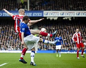 Images Dated 14th March 2009: A Clash of Titans: Everton vs Stoke City (March 14, 2009)