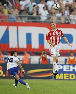 Images Dated 4th August 2011: Clash of the Titans: Hajduk Split vs. Stoke City (August 4, 2011)