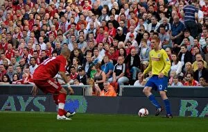 Images Dated 20th September 2008: Clash of the Titans: Liverpool vs. Stoke City (September 20, 2008)