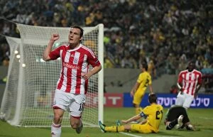 Dean Whitehead Collection: Clash of Titans: Maccabi Tel Aviv vs. Stoke City - European Football Showdown (November 3, 2011)