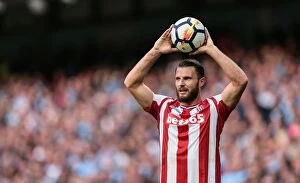 Images Dated 14th October 2017: Clash of the Titans: Manchester City vs Stoke City, October 14, 2017
