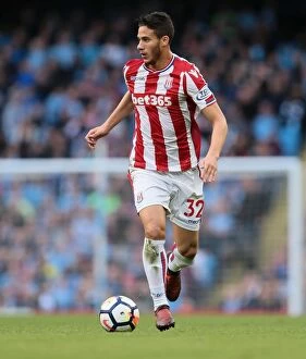 Images Dated 14th October 2017: Clash of the Titans: Manchester City vs Stoke City, October 14, 2017